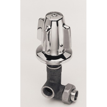 Central Brass 1246 Shower Corner Valve 1/2-Inch Female Union - Chrome