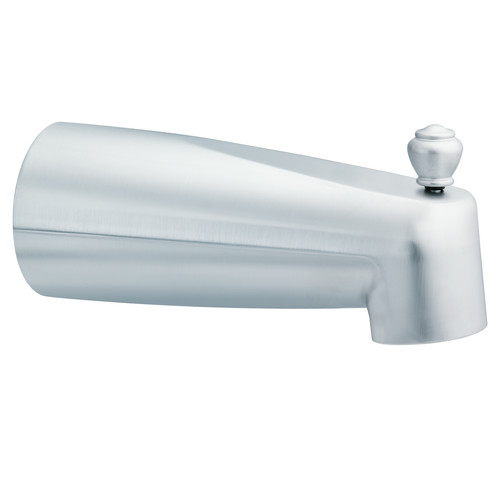 Moen 3831BC Diverter Tub Spout Brushed Chrome, Slip Fit