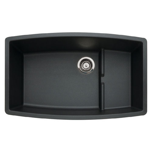 Blanco 440064 Performa Silgranit II Cascade Super Single Bowl Undermount Kitchen Sink - Anthracite