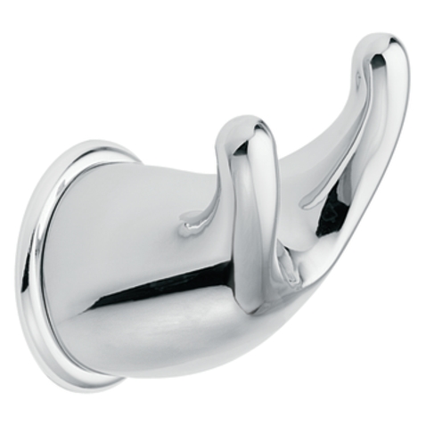 Moen YB8003CH Creative Specialties Mason Double Robe Hook - Polished Chrome