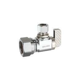 Dahl 611-53-31 1/2 FIP X 3/8 OD Comp Angle Valve - Chrome