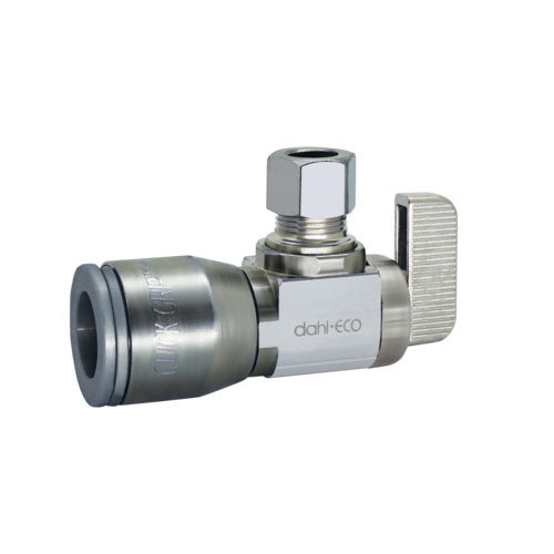 Dahl 611-QG3-31 1/2 QUICK-GRIP X 3/8 OD Comp Supply Stop mini-ball Valve