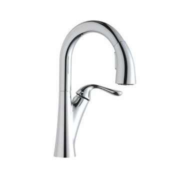 Elkay LKHA4032LS Harmony Single Handle Pull Down Bar/Prep Faucet - Lustrous Steel