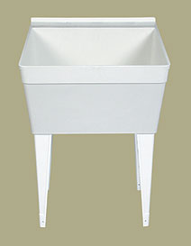 FM Florestone Model FM Utility Sink - White