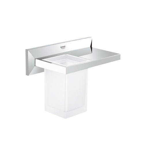 Grohe 40503 000 Allure Brilliant Shelf with Tumbler - Chrome