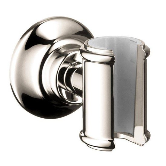 Hansgrohe 16325830 Axor Montreux Porter Handshower Holder - Polished Nickel