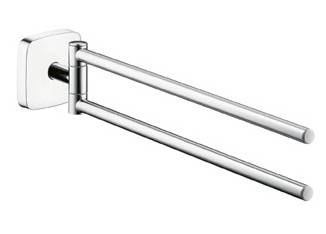 Hansgrohe 41512000 PuraVida Twin Towel Bar - Chrome