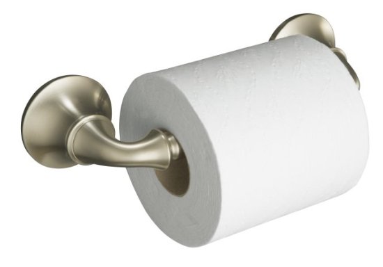 Kohler K-11374-BN Forte Sculpted Toilet Tissue Holder - Brushed Nickel