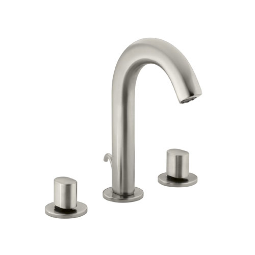 Kohler K-10086-9-BN Oblo Two Handle Widespread Lavatory Faucet Vibrant Brushed Nickel