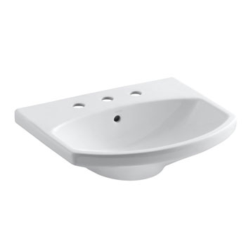 Kohler K-2363-8-0 Cimarron Pedestal Lavatory Basin with 8