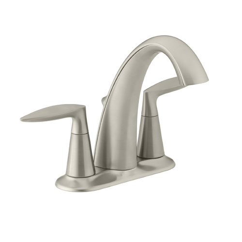 Kohler K-45100-4-BN Alteo Centerset Lavatory Sink Faucet - Brushed Nickel