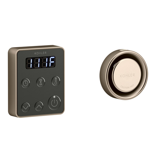 Kohler K-5557-BV Invigoration Series Steam Generator Control Kit - Vibrant Brushed Bronze