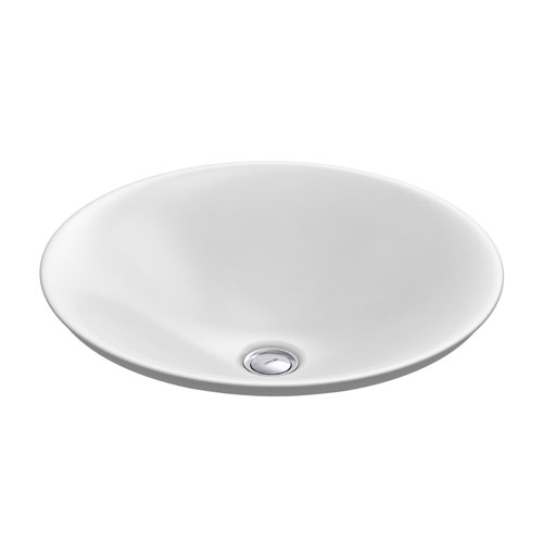 Kohler K-7806-0 Carillon Wading Pool Round Vessel Lavatory Sink - White