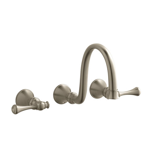 Kohler K-T16106-4A-BV Two Handle Wall-Mount Lavatory Faucet - Brushed Bronze