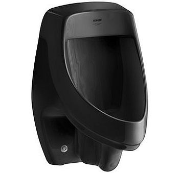 Kohler K-5016-ER-7 Dexter Elongated Urinal with Rear Spud - Black