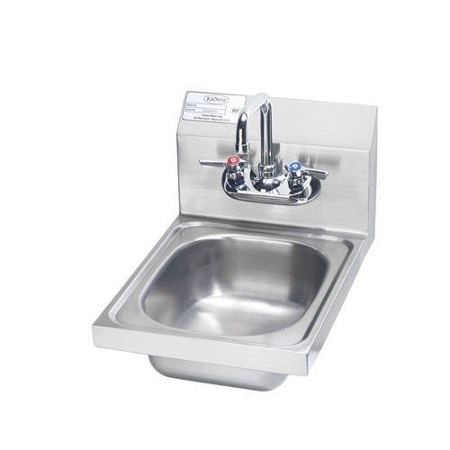 Krowne HS-9L 12 in Wide Hand Sink - Stainless Steel