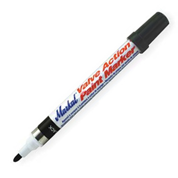 Markal 96823 Valve Action Paint Marker - Black