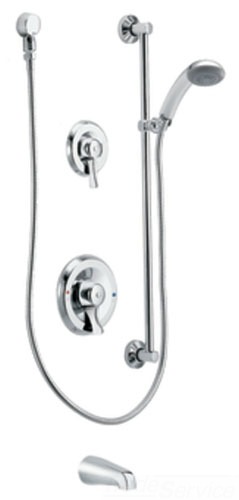 Moen 8341 Commercial Three Function Tub/Shower System - Chrome