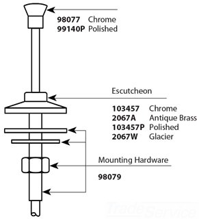 Moen 98079 Mounting Hardware