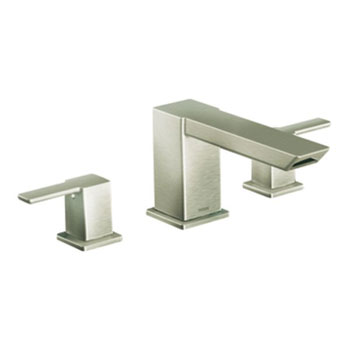 Moen TS903BN 90 Degree Two-Handle Roman Tub Faucet Trim - Brushed Nickel