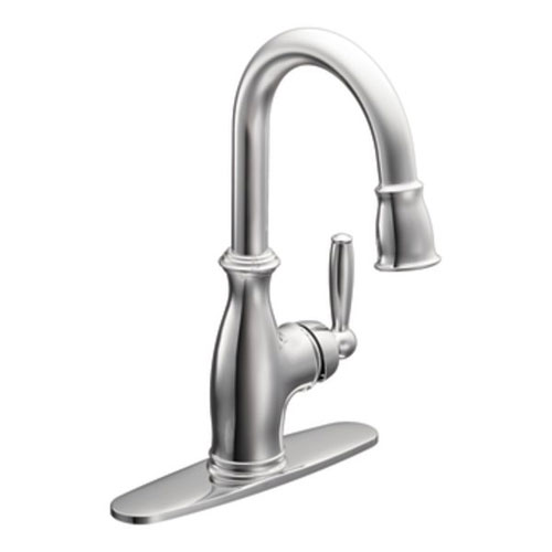 Moen 5985 Brantford Single Handle High Arc Pulldown Single Mount Bar Faucet - Chrome