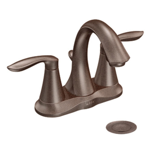 Moen 6410ORB Eva Two Handle Centerset Lavatory Faucet Oil Rubbed Bronze