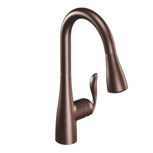 Moen 7594ORB Arbor Single-Handle High Arc Pulldown Kitchen Faucet - Oil Rubbed Bronze