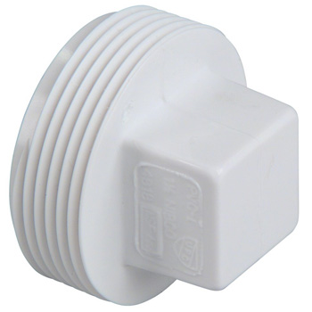 Mueller Industries 4818 1-1/2 in NPT Male PVC DWV Pipe Fitting Plug