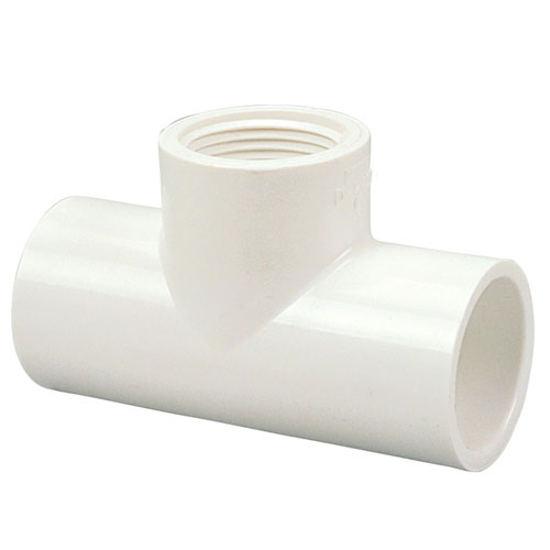 3/4 inch X 3/4 inch X 1/2 inch Slip x Slip x FIPT Tee PVC Schedule 40 Pressure Fittings