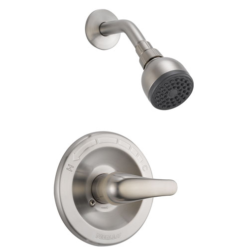 Peerless P18760-BN Complete Shower & Lever Diverter with Valve - Brushed Nickel