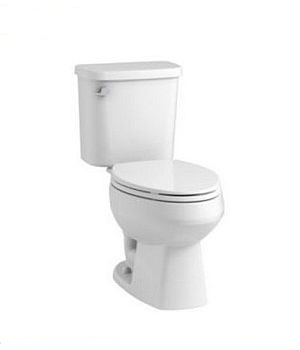 Sterling Plumbing 403081-0 Windham Two Piece 1.28 GPF Elongated Toilet with Pro Force Technology - White