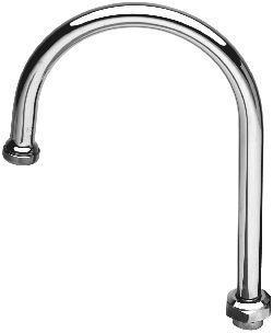 T&S Brass 135X Swivel Gooseneck Spout - Chrome