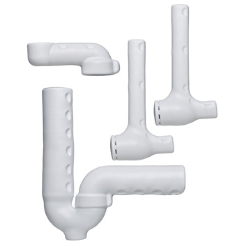 IPS Truebro 103 E-Z Lav Guard2 1 P-Trap Cover, 2 Angle Valve and 1 Offset Cover for Undersink Protection System