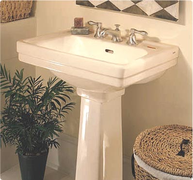 Toto LPT532N-01 Promenade Suite Pedestal Lavatory w/ Single-Hole Faucet Mount - Cotton White