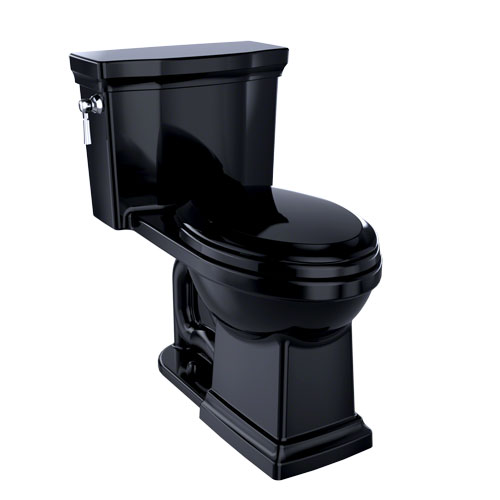 Toto MS814224CEF#51 Promenade II One-Piece Elongated 1.28 GPF Universal Height Toilet - Ebony