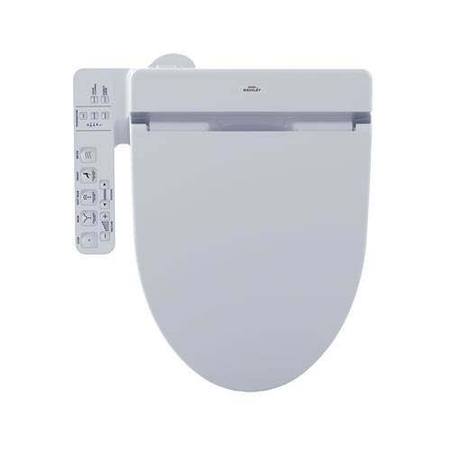 Toto SW2034T20#01 Connect+ Washlet C100 Elongated Bidet Toilet Seat with Premist - Cotton White