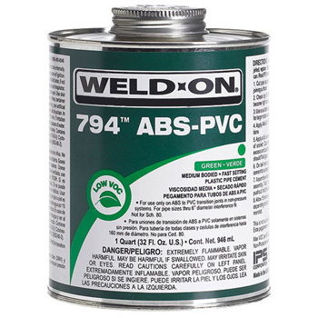 Weld-On 10273 794 ABS-PVC Transition