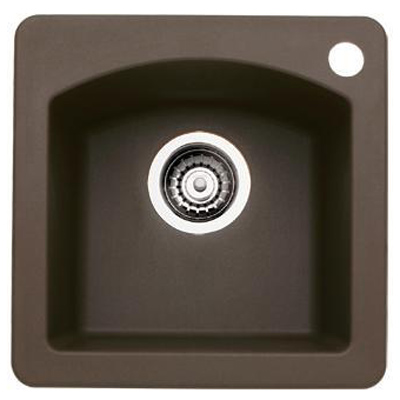 Blanco 440202 Diamond Silgranit II Bar Sink Dual Mount - Cafe Brown