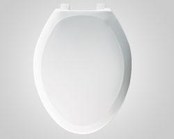 Bemis Seats 1200SLOWT 023 Elongated Closed Front With Cover Plastic Toilet Seat - Pink (Picture shown in White)