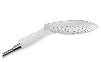 Hansgrohe 28557001 PuraVida 150 AIR 3-Jet Handshower - Chrome (Pictured in White/Chrome)