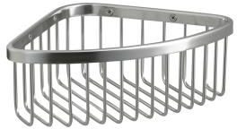 Kohler K-1896-S Medium Corner Shower Basket - Polished Stainless