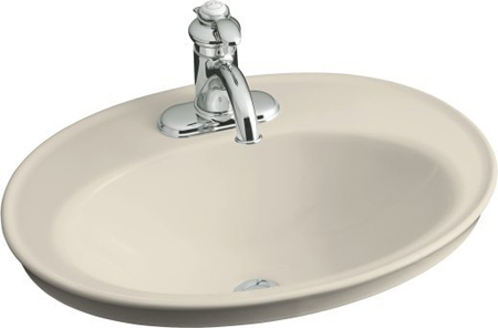 Kohler K-2075-4-47 Serif Self-Rimming Lavatory With 4