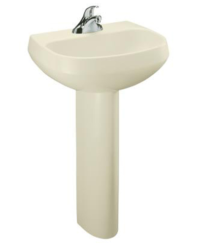 Kohler K-2293-4-0 Wellworth Pedestal Lavatory With 4