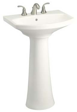 Kohler K-2362-4-0 Cimarron Pedestal Lavatory With 4