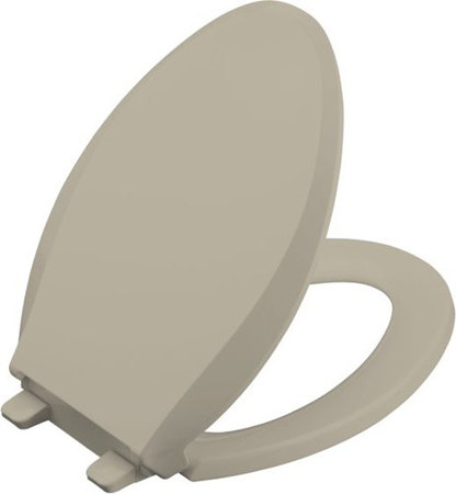 Kohler K-4636-G9 Cachet Quiet-Close Quick-Release Toilet Seats - Sandbar