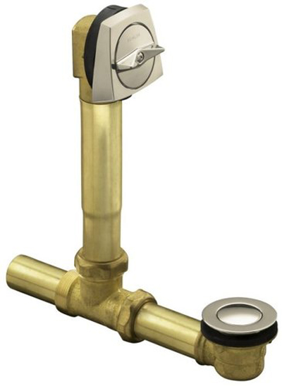 Kohler K-7160-AF-SN Clearflo Adjustable Pop-Up Drain with Tailpiece - Polished Nickel