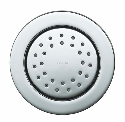 Kohler K-8013-CP WaterTile Traditional Round 27 Nozzle MasterClean Fixed Body Spray - Polished Chrome