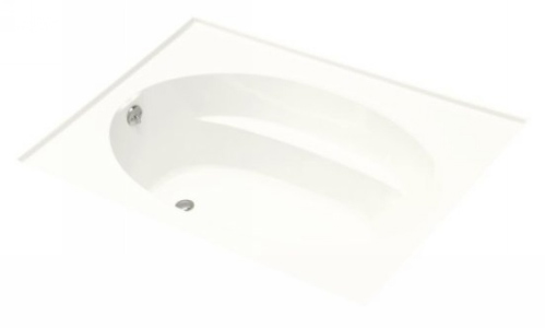 Kohler K-1115-L-0 Windward 6' Bath With Integral Flange and Left Hand Drain - White