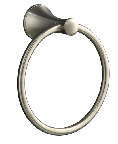 Kohler K-13435-BN Coralais Towel Ring - Vibrant Brushed Nickel