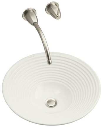 Kohler K-2191-0 Turnings Vessels Lavatory - White (Faucet Not Included)